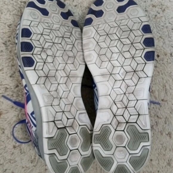 Nike Free 5.0 TR FIT 5 PRT Women’s Purple Geometric Colorful Running Shoes Sz 8 - Picture 8 of 10
